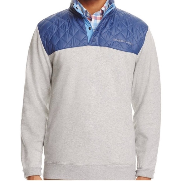 Vineyard Vines Quilted Quarter Snap Shep Pullover sweatshirt sweater Men's S - Picture 1 of 11